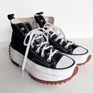 Converse Run Star Hike Canvas Platform High Tops